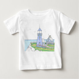 Lila Leuchtturm-Hemd; Baby Baby T-shirt