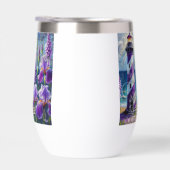 Lila Leuchtturm mit Foxglove & Iris Personalisiert (Rechts)