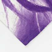 Lila Leute Frauen Portrait Originelle Kunst Fleecedecke (Ecke)