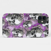 Lila Leuteesser. Schädel- und Telefonfall der Case-Mate iPhone Hülle (Rückseite (Horizontal))