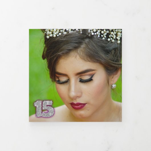 Lila Libelle, Beförderung Quinceañera Einladung (Cover)