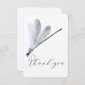 Lila Libelle Dankeschön Karte (Vorne/Hinten)