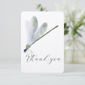 Lila Libelle Dankeschön Karte (Stehend Vorderseite)