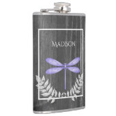 Lila Libelle Flachmann (Rechts)