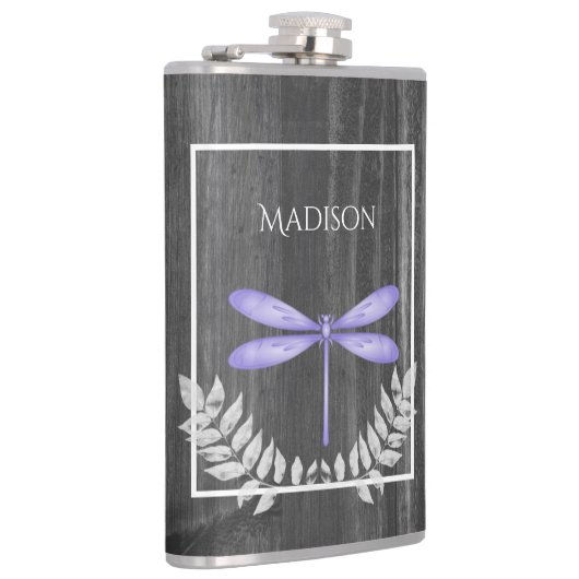 Lila Libelle Flachmann (Rechts)