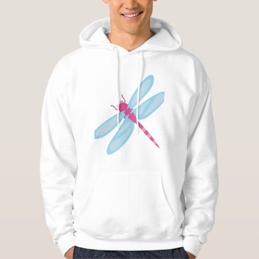 Lila Libelle Hoodie (Vorderseite)