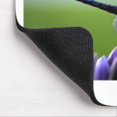 Lila Libelle Mousepad (Ecke)