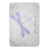 Lila Libelle Personalisiert Bath Mat Badematte (Vorderseite Vertikal)