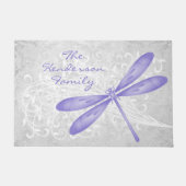 Lila Libelle Personalisiert Door Mat Fußmatte (Vorderseite)