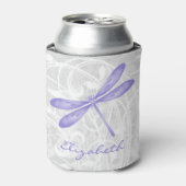 Lila Libelle Personalisiert Dosenkühler (Kanne Vorderseite)