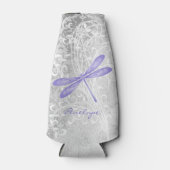 Lila Libelle Personalisierte Flasche Cooler Flaschenkühler (Vorderseite)