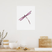 Lila Libelle Poster (Küche)