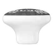 Lila Libelle Rustikale Personalisierte Keramik Kno Keramikknauf (Seitenansicht)