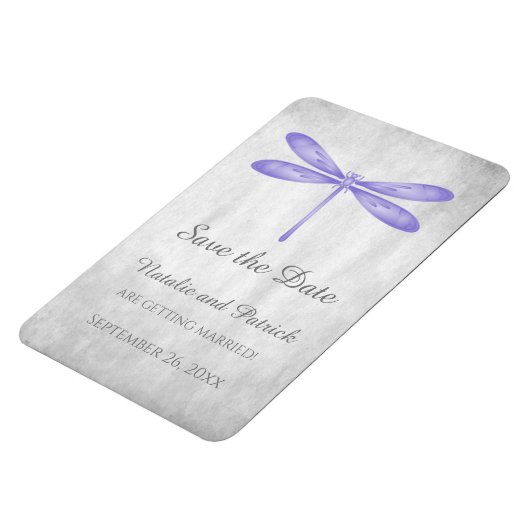 Lila Libelle speichern das Datumsfenster Magnet (Linke Seite)