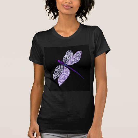 Lila Libelle T-Shirt (Vorderseite)