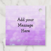 Lila Libelle und Blume Mandala Handgezeichnet Geschenkanhänger (Rückseite)