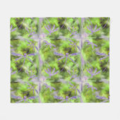 Lila Libellen auf Limon Fleecedecke (Vorderseite (Horizontal))