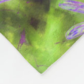 Lila Libellen auf Limon Fleecedecke (Ecke)