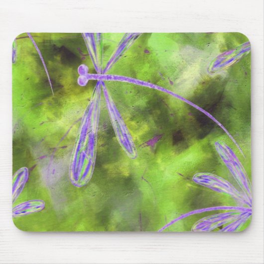 Lila Libellen auf Limon Mousepad (Vorne)