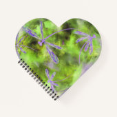 Lila Libellen auf Limon Notizblock (Vorderseite)