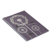 Lila Libellen-Notebook Notizblock (Rechte Seite)