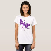 Lila Libellenfliege mit T - Shirt (Vorne ganz)