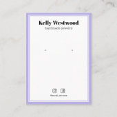 LILA-LICHT-EARRING-LOGO-SOZIALSYMBOL VISITENKARTE (Vorderseite)