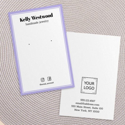 LILA-LICHT-EARRING-LOGO-SOZIALSYMBOL VISITENKARTE