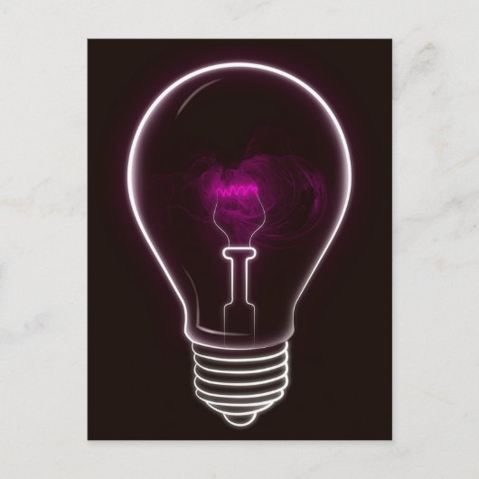 Lila Licht Postkarte (Vorderseite)