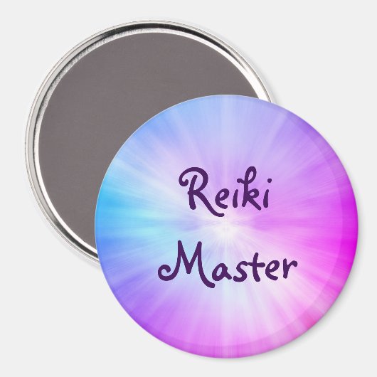 Lila Licht, Reiki Master Design Magnet (Vorderseite/Rückseite)