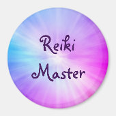 Lila Licht, Reiki Master Design Magnet (Vorne)