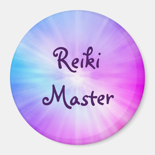 Lila Licht, Reiki Master Design Magnet (Vorne)