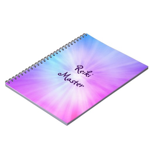Lila Licht, Reiki Master Design Notizblock (Linke Seite)