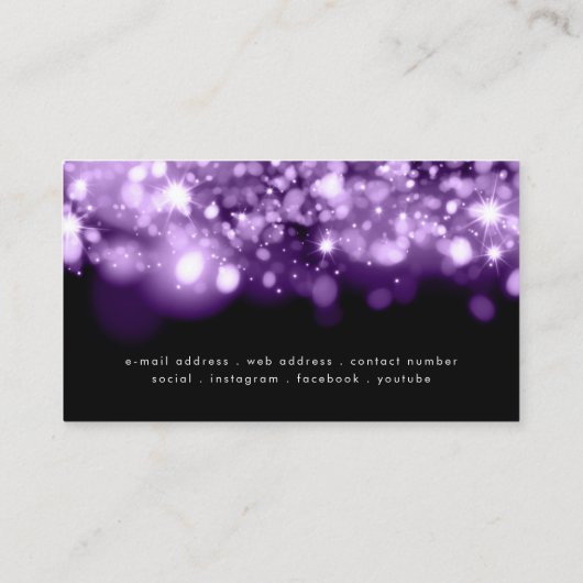 Lila Lichter  Visitenkarte (Rückseite)