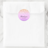 Lila Lichterkette Funkeln Party Favor Aufkleber (Tasche)