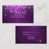 Lila Lichtsalon FEIERT FREUNDKARTE Empfehlungskarte (Vorne/Hinten)