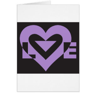 Lila Liebe auf Schwarz