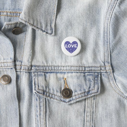 Lila Liebe Button (Beispiel)