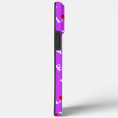 Lila LIEBE Case-Mate iPhone Hülle (Rückseite / Rechts)