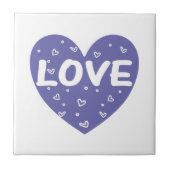 Lila Liebe Fliese (Vorderseite)