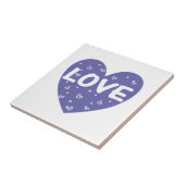 Lila Liebe Fliese (Seite)