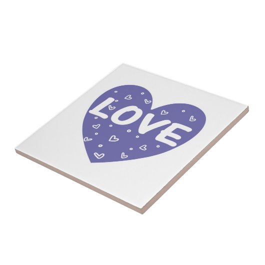 Lila Liebe Fliese (Seite)