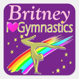 LILA LIEBE GYMNASTICS PERSONALISIERTE STICKER