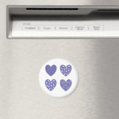 Lila Liebe Herz Magnet (In Situ (Geschirrspüler))