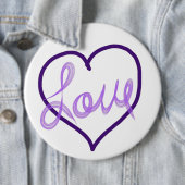 Lila Liebe Herzklopftasten Button (Beispiel)