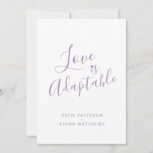 Lila Liebe ist anpassungsfähig Streaming Hochzeit Ankündigung