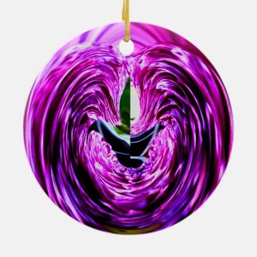 Lila Liebe_ Keramikornament (Hinten)