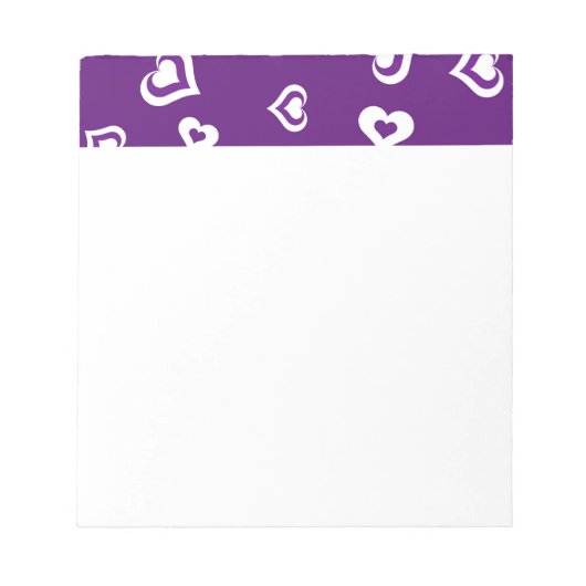 Lila Liebe Notizblock (Vorderseite)