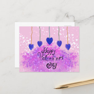 Lila Liebe Postkarte