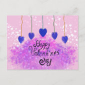 Lila Liebe Postkarte (Vorderseite)